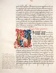 Ms.228, f.4v: Sida från Aristoteles 